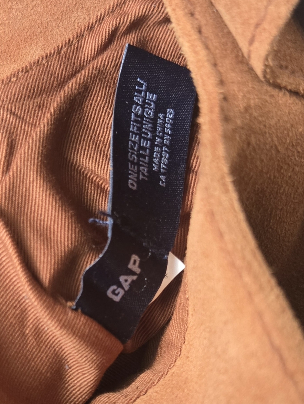 Vintage 2002 GAP Brown Suede Hobo Bag Y2K Minimalist Shoulder Bag - Picture 11 of 15